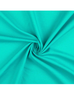 Effen cretonne katoenstof - Pacifisch blauw