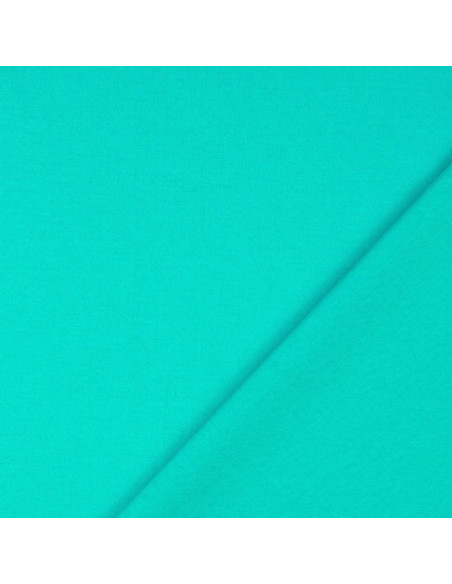 Effen cretonne katoenstof - Pacifisch blauw