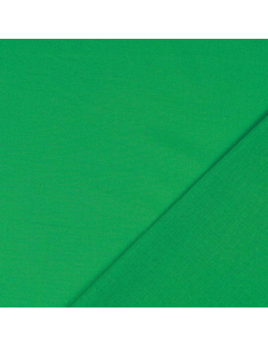 Effen cretonne katoenstof - Grasgroen