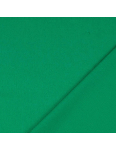 Effen cretonne katoenstof - Groen