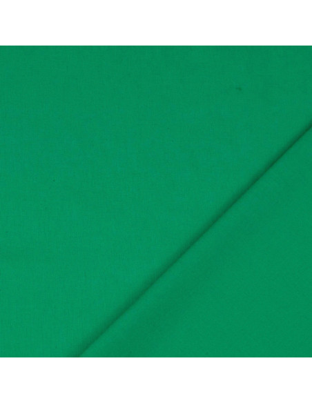 Effen cretonne katoenstof - Groen
