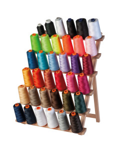 Houten display voor 36 klosjes garen 2