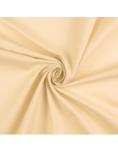 Effen cretonne katoenstof - Lichtbeige