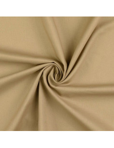 Effen cretonne katoenstof - Sepia