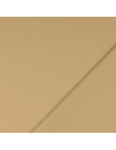 Effen cretonne katoenstof - Sepia 2