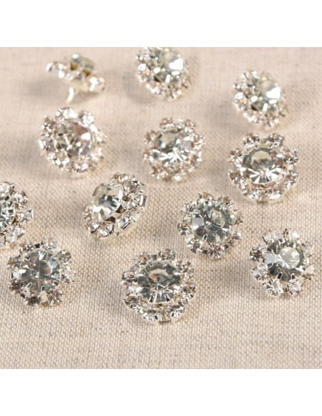 Aveline strass staartknop - Zilver