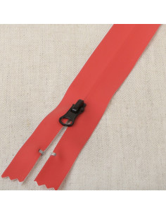 Onzichtbare waterdichte rits 20 cm - Rood