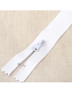 Onzichtbare waterdichte sluiting 20 cm - Wit