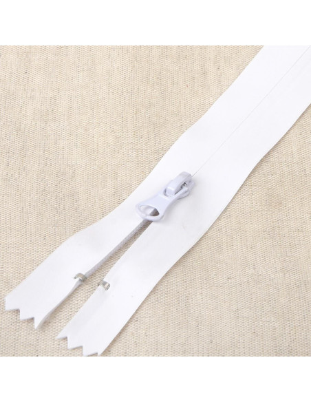 Onzichtbare waterdichte sluiting 20 cm - Wit