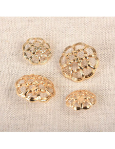 Metalen knoop met staart Navi - Goud
