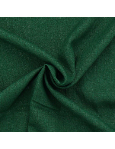 Linnen viscose stof - Dennengroen
