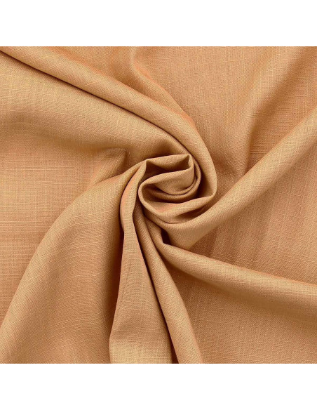 Linnen viscose stof - Goudbeige