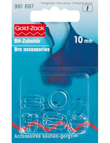 Transparante bh-accessoires 10 mm