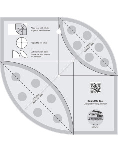 Règle Round Up Tool en Quilting Liniaal Creative Grids