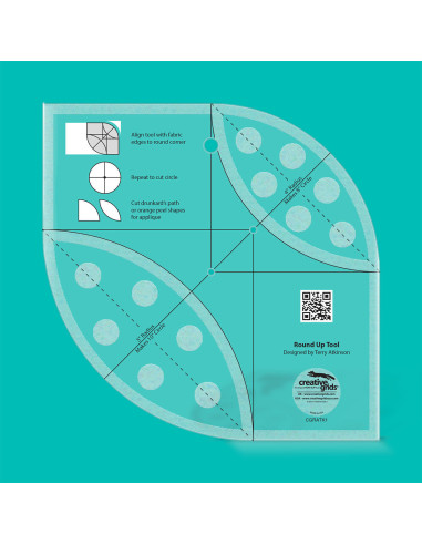 Règle Round Up Tool en Quilting Liniaal Creative Grids