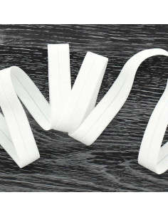 Voorgevouwen elastische biaisband 20 mm breed - Off-white