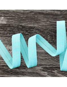 Voorgevouwen elastische biaisband 20 mm breed - Babyblauw