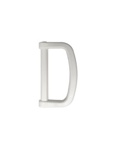 Plastic D-ring 20 mm - Wit