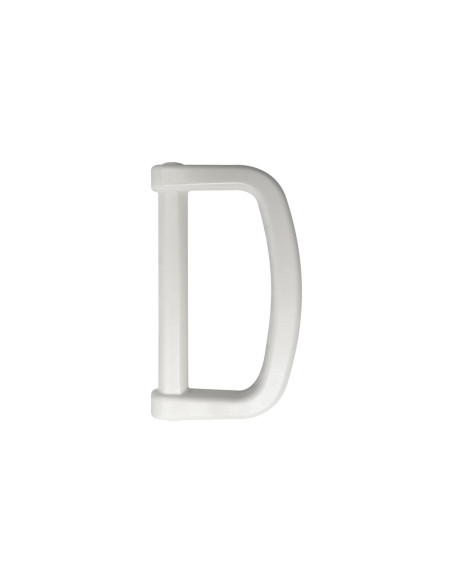 Plastic D-ring 20 mm - Wit