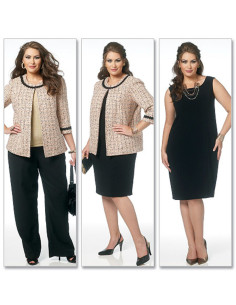 Jas, jurk, rok, broek patroon - Butterick 5719
