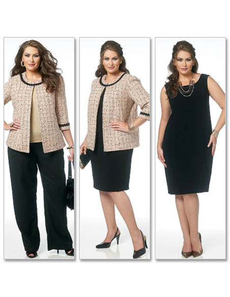 Jas, jurk, rok, broek patroon - Butterick 5719