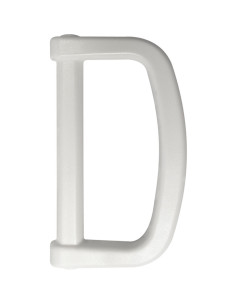 Plastic D-ring 40 mm - Wit