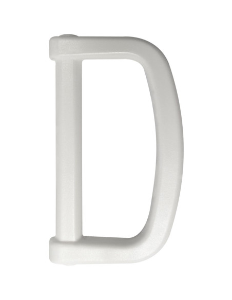 Plastic D-ring 40 mm - Wit