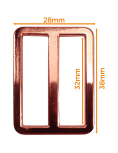 Premium metalen gesp - Roségoud 32 mm 2