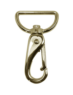 Premium metalen musketonhaak - Geel goud 65 x 32 mm