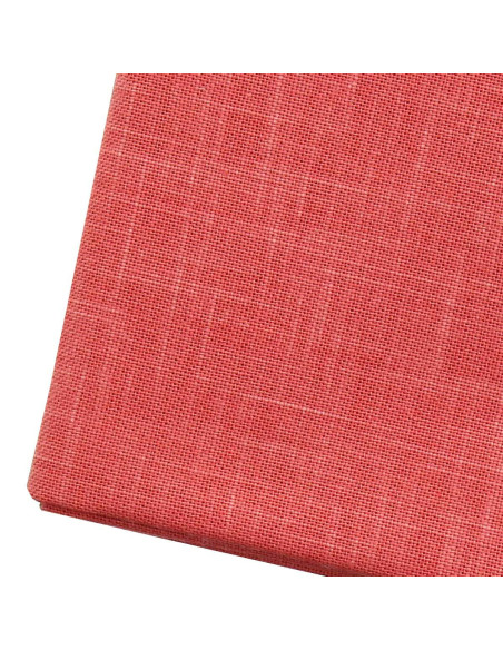 Sashiko-stofcoupon 50 cm x 55 cm - Koraal