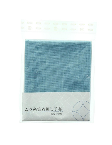 Sashiko-stofcoupon 50 cm x 55 cm - Lichtblauw