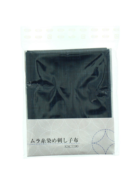 Sashiko-stofcoupon 50 cm x 55 cm - Marineblauw