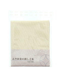 Sashiko-stofcoupon 50 cm x 55 cm - Ecru 2