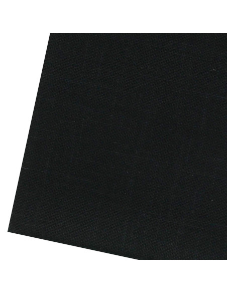 Sashiko-stofcoupon 50 cm x 55 cm - Zwart