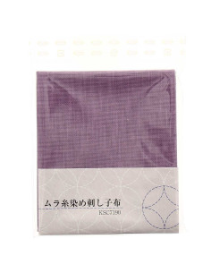 Sashiko-stofcoupon 50 cm x 55 cm - Lila 2