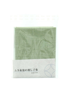 Sashiko-stofcoupon 50 cm x 55 cm - Amandel 2