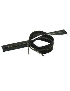 Metaal rug-tot-rug sluiting voor tassen 40 cm - Zwart en brons 2
