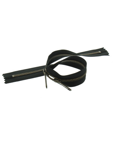 Metaal rug-tot-rug sluiting voor tassen 40 cm - Zwart en brons
