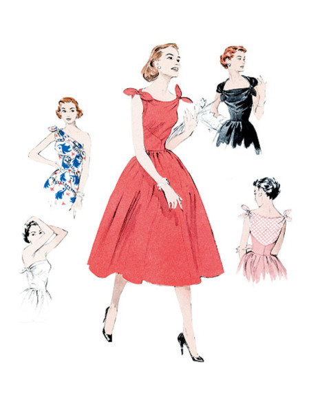 Jurkpatroon jaar 1953 - Butterick 5708