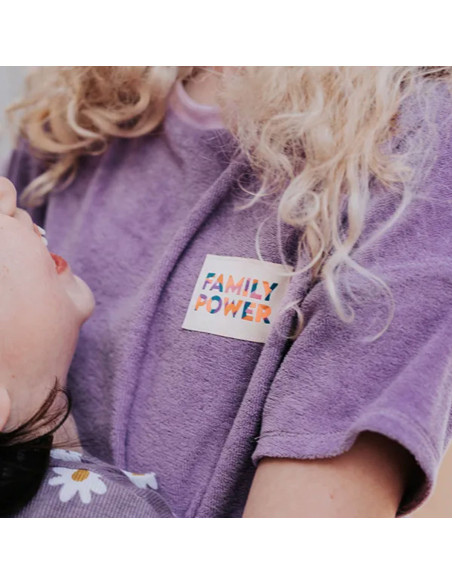 Set van 6 geweven labels - Family power