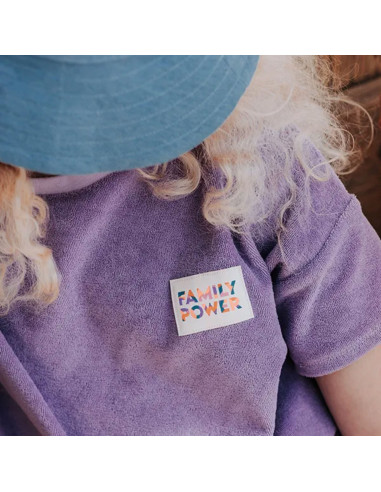 Set van 6 geweven labels - Family power