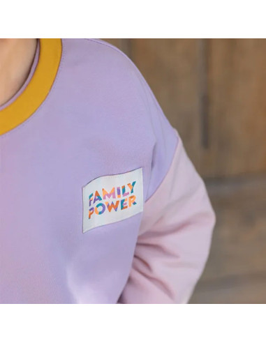 Set van 6 geweven labels - Family power
