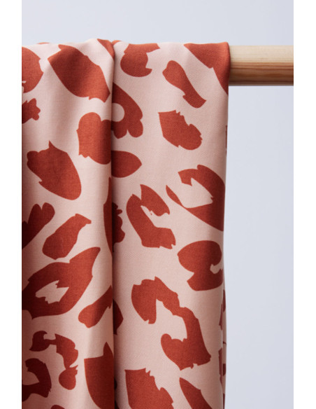 Viscose keperstof - Urban Leo Rose