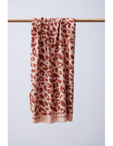 Viscose keperstof - Urban Leo Rose