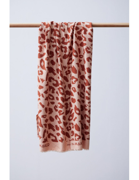 Viscose keperstof - Urban Leo Rose
