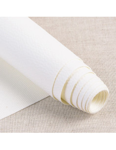 Karla-achtige coupon 140 cm x 50 cm - Wit