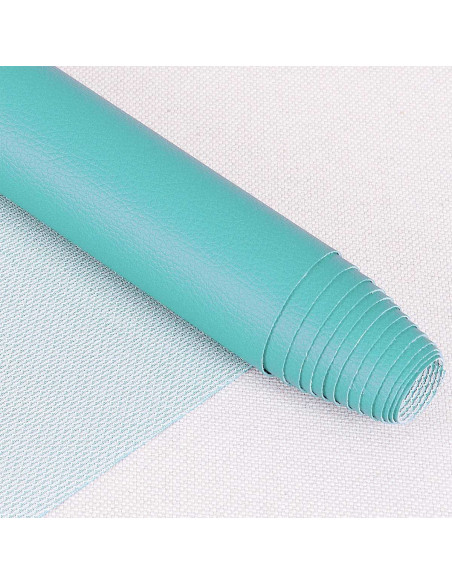 Karla-achtige coupon 140 cm x 50 cm - Turquoise