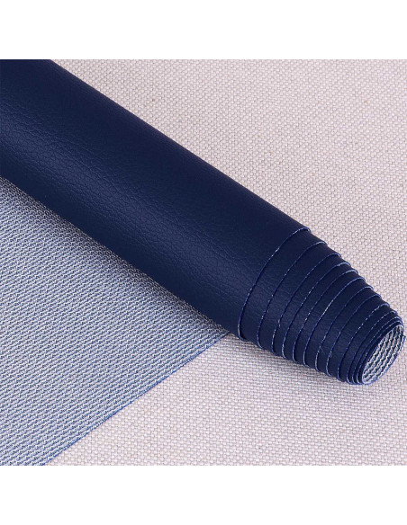 Karla-achtige coupon 140 cm x 50 cm - Marineblauw