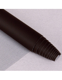 Karla-achtige coupon 140 cm x 50 cm - Chocolade