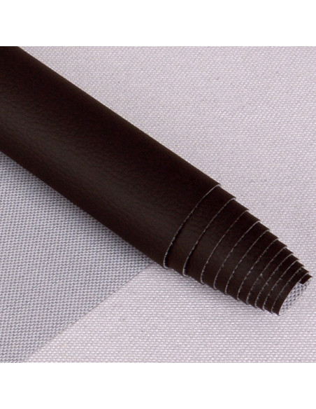 Karla-achtige coupon 140 cm x 50 cm - Chocolade